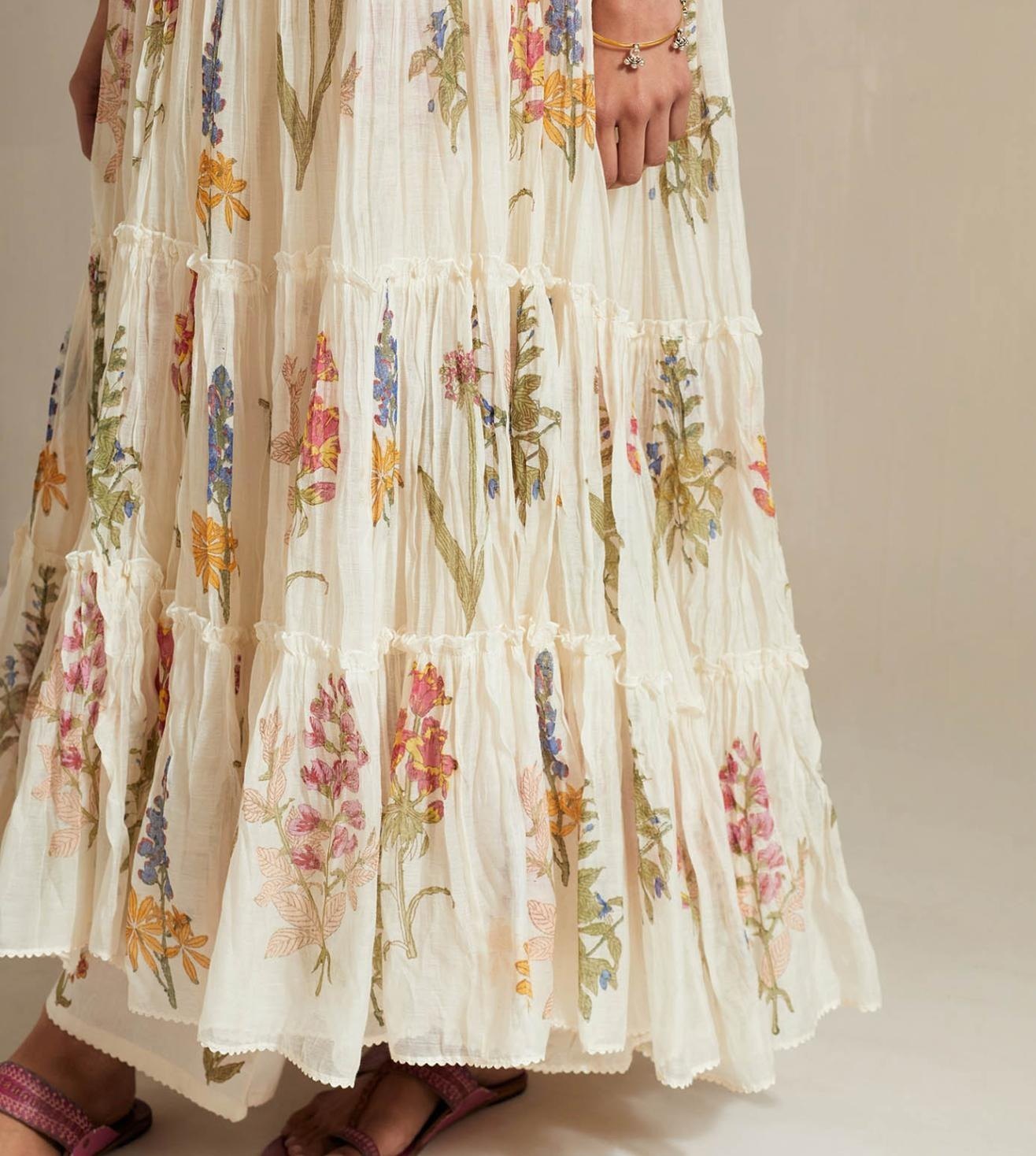 Cotton Block Printed Boho Dress