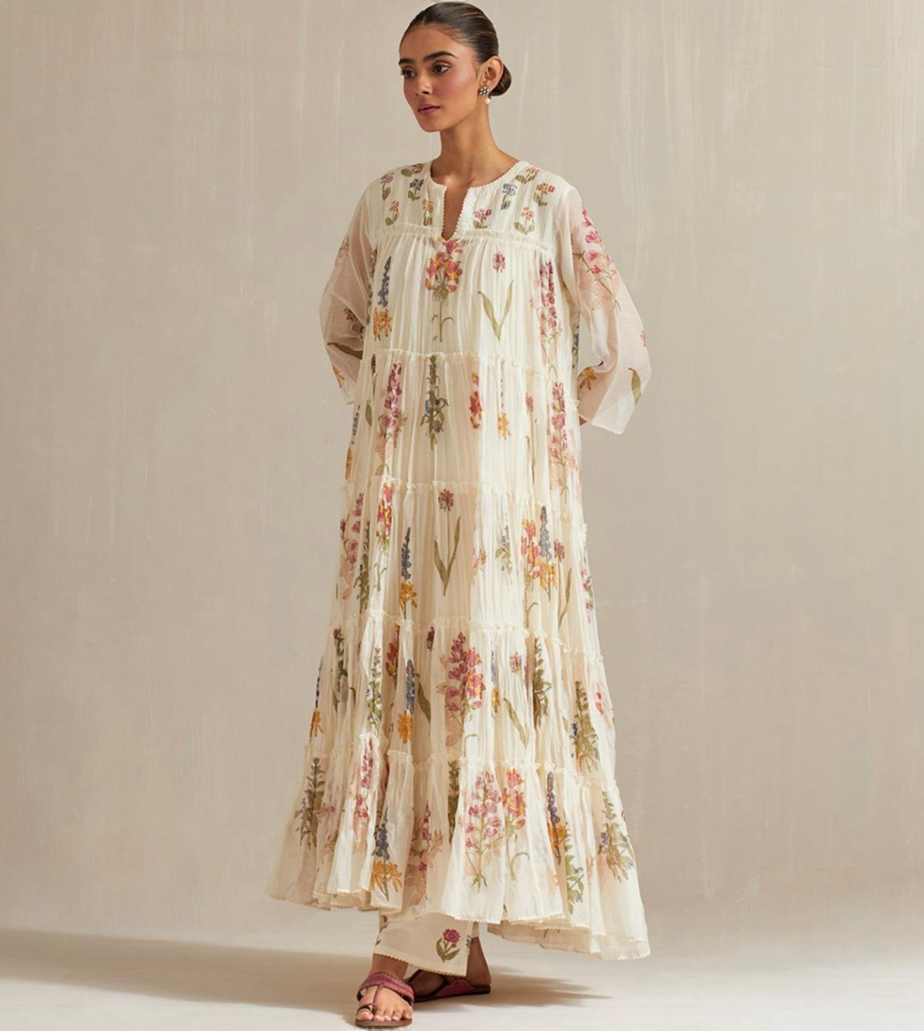 Cotton Block Printed Boho Dress