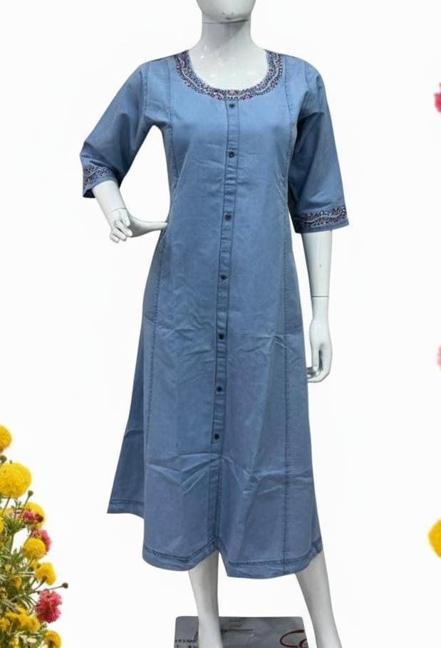 Premium Quality Denim Kurti