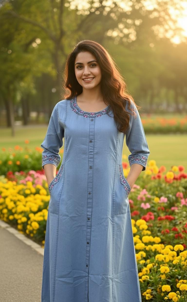 Premium Quality Denim Kurti